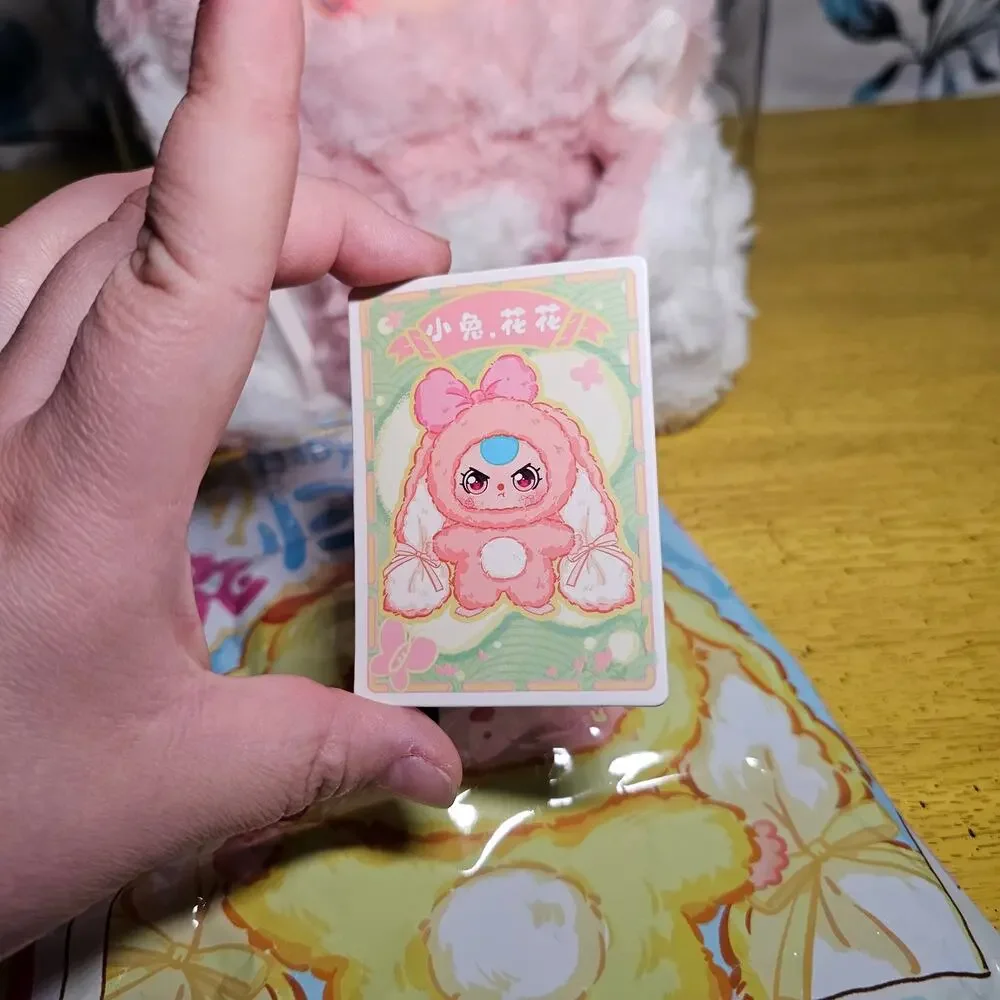 Baby Three Happy Day OPENED BOX Pink Rabbit 360 Boba Eyes Pink Hair O Mouth